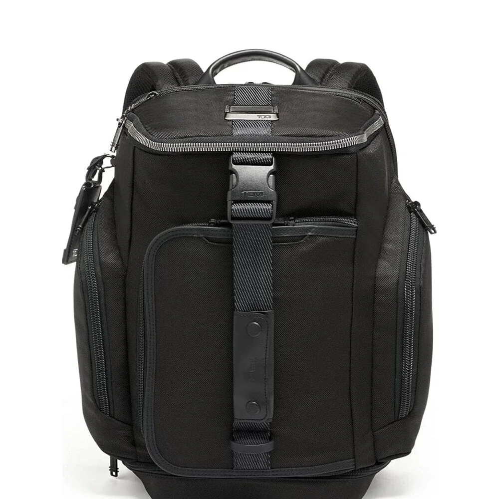 Black Alpha Bravo Admiral Backpack Duffel Carry-On Luggage 2-Ways Laptop Pockets